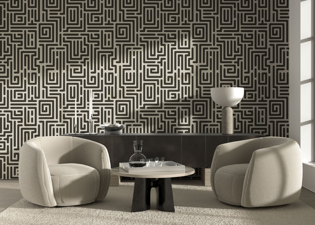 Diallo - Linen Wallpaper by Sabrina Yvonne