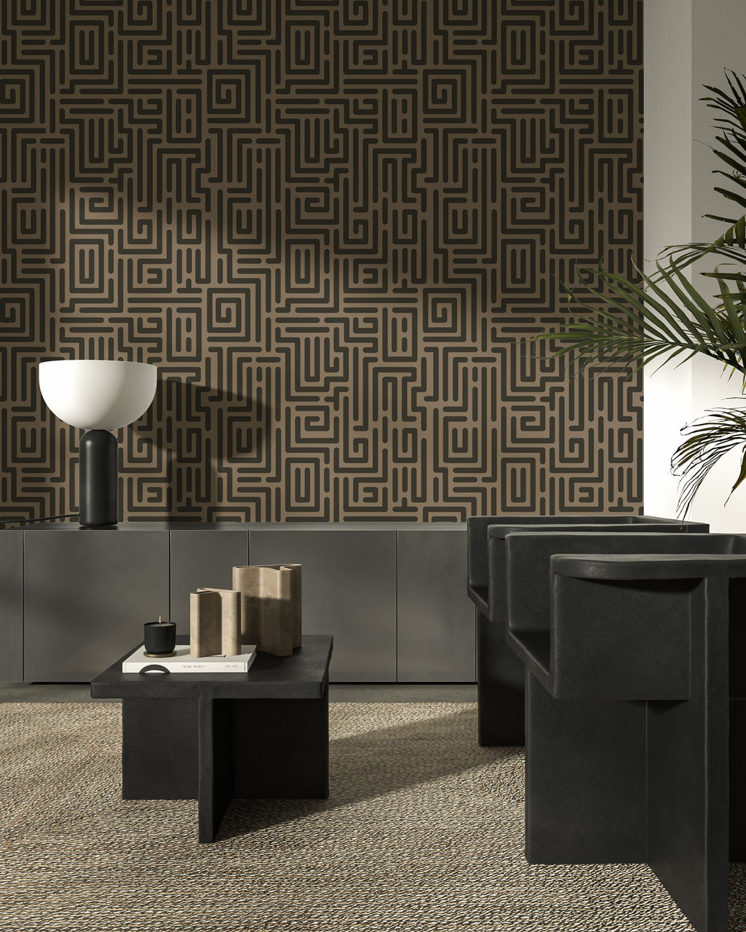 Diallo - Mocha Wallpaper by Sabrina Yvonne
