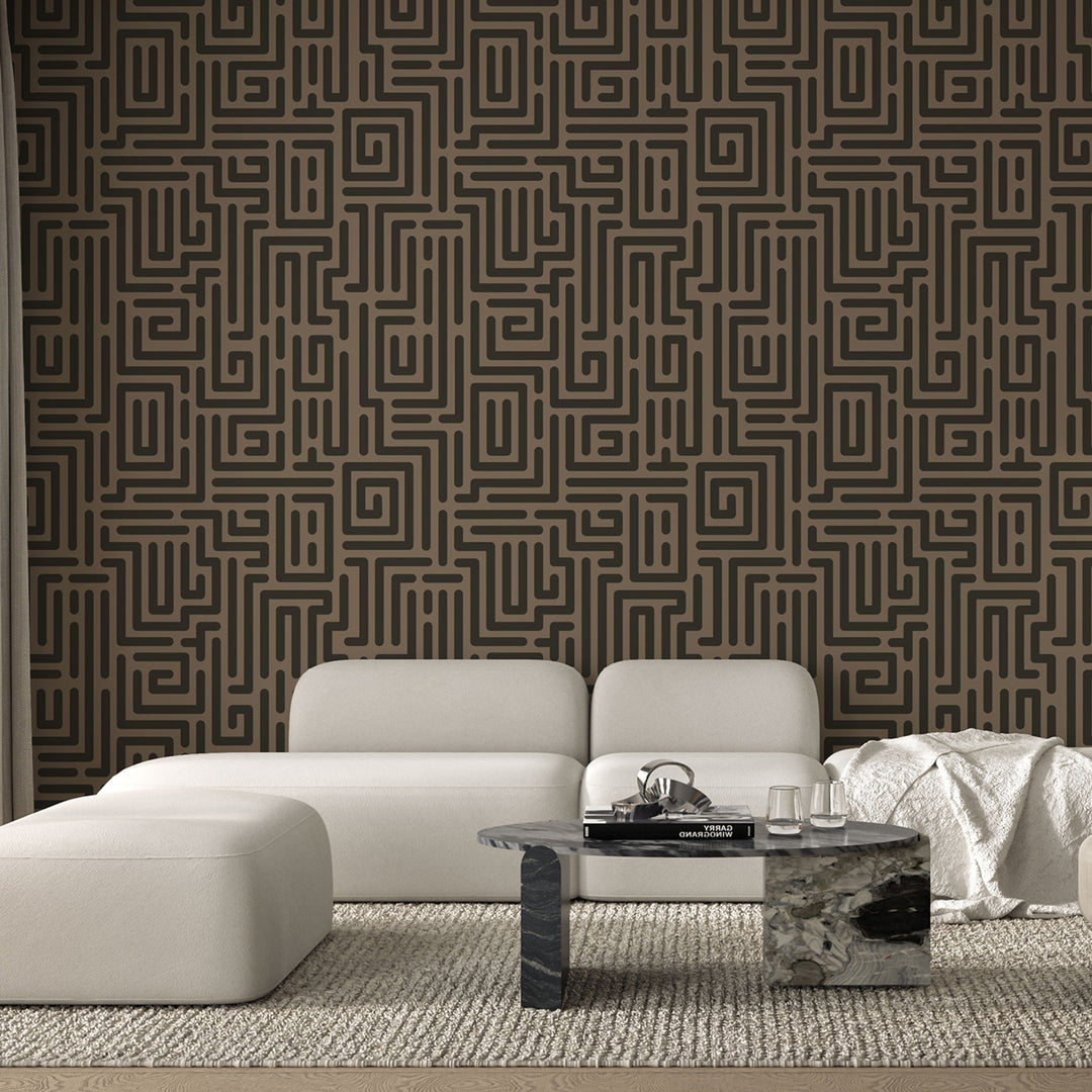 Diallo - Mocha Wallpaper by Sabrina Yvonne
