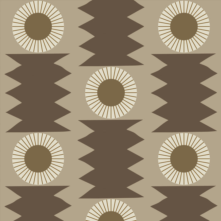 Drystone - Umber Wallpaper