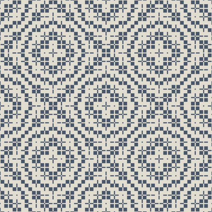 Echo Tile - Oxford Blue Wallpaper
