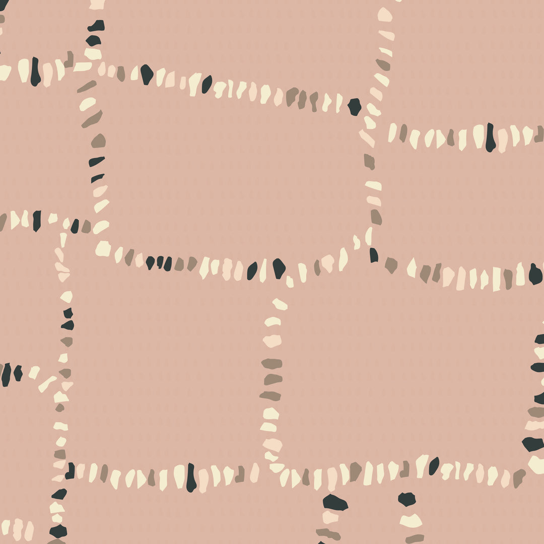 Tulum Ruins - Blush Wallpaper by Forbes Masters