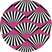 Fanning Out - Berry Wallpaper by Julianne Taylor Style