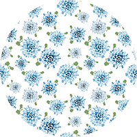 Fifty States Hydrangea - Blush Floral Wallpaper by Honey + Hank