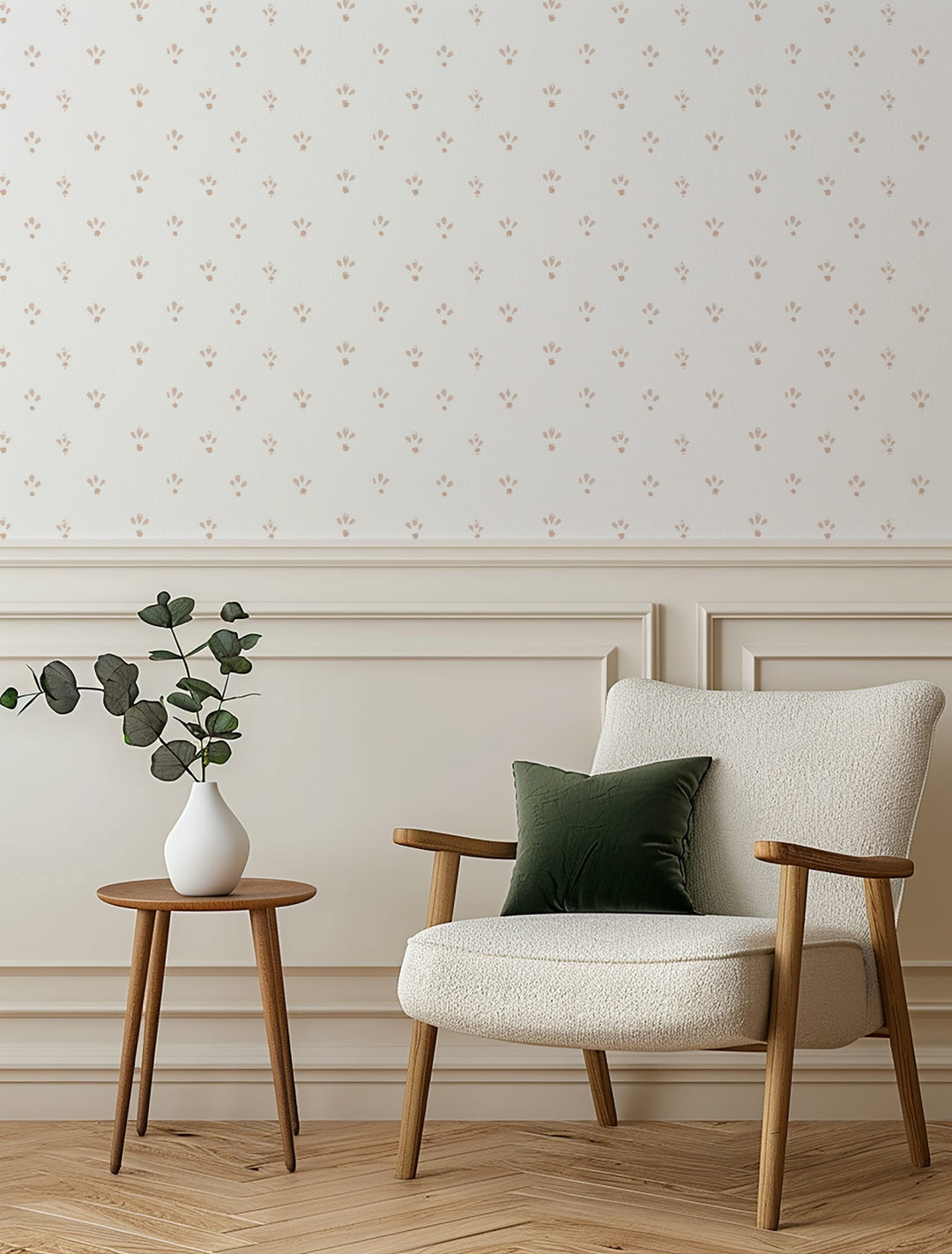 Fleur - Dusty Peach Wallpaper