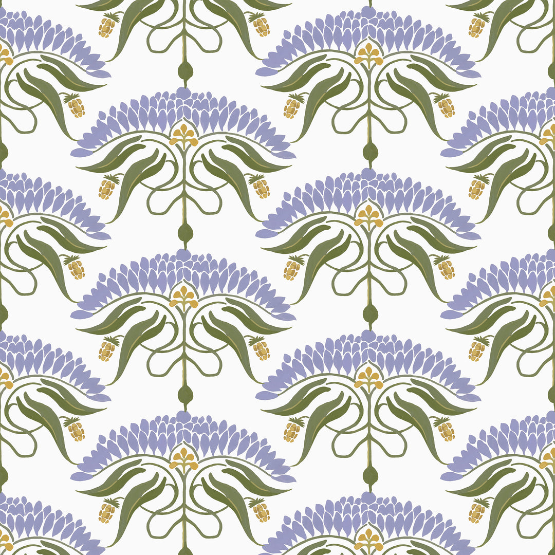 Fleur de Rêve - Lavender Floral Wallpaper
