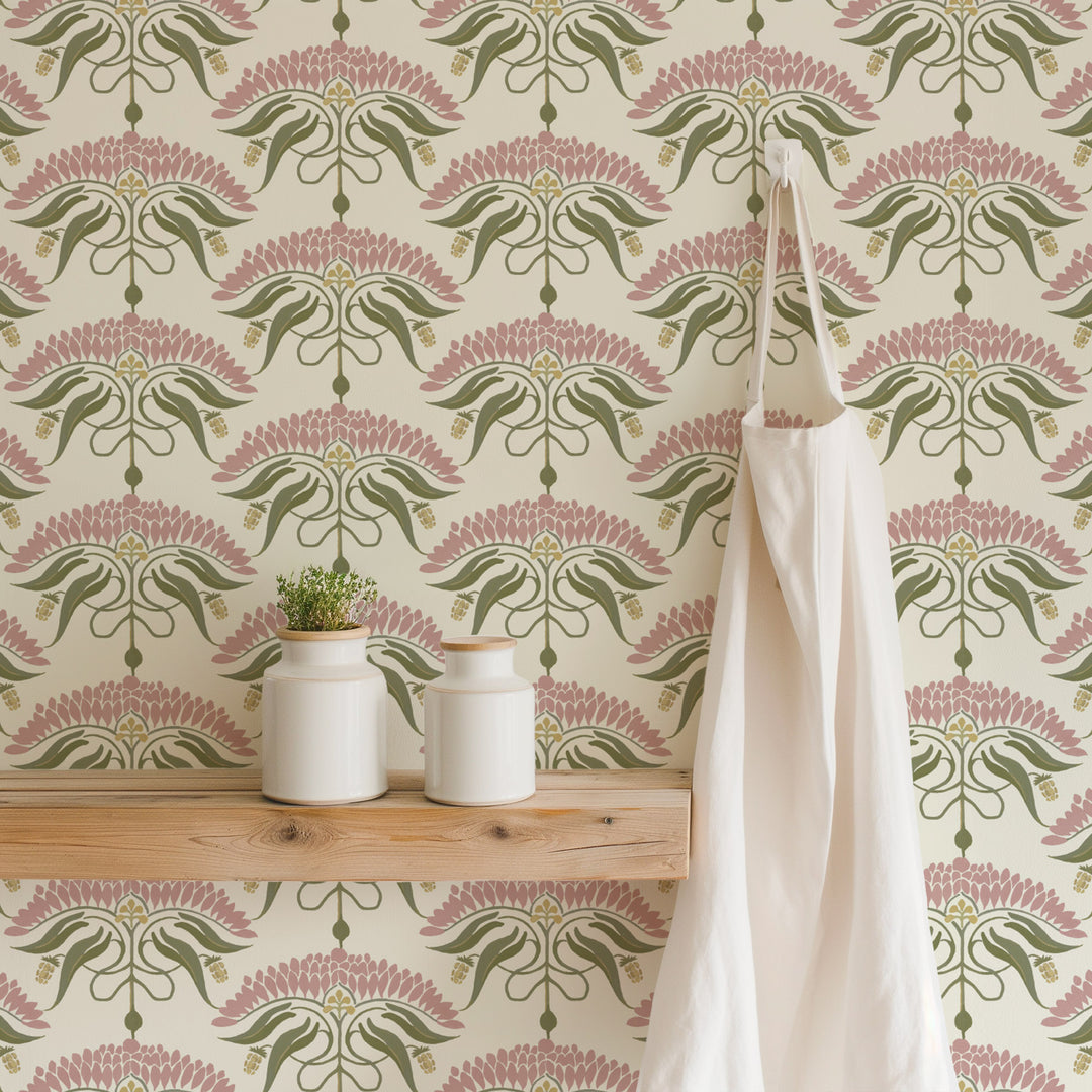 Fleur de Rêve - Linen Floral Wallpaper