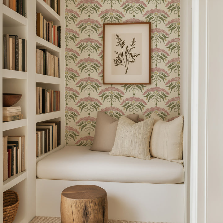 Fleur de Rêve - Linen Floral Wallpaper