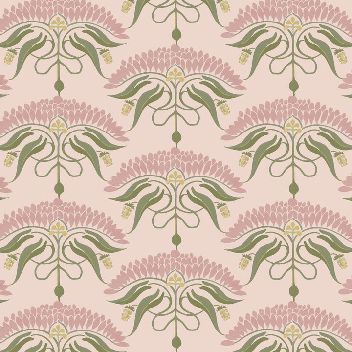 Fleur de Rêve - Petal Pink Floral Wallpaper
