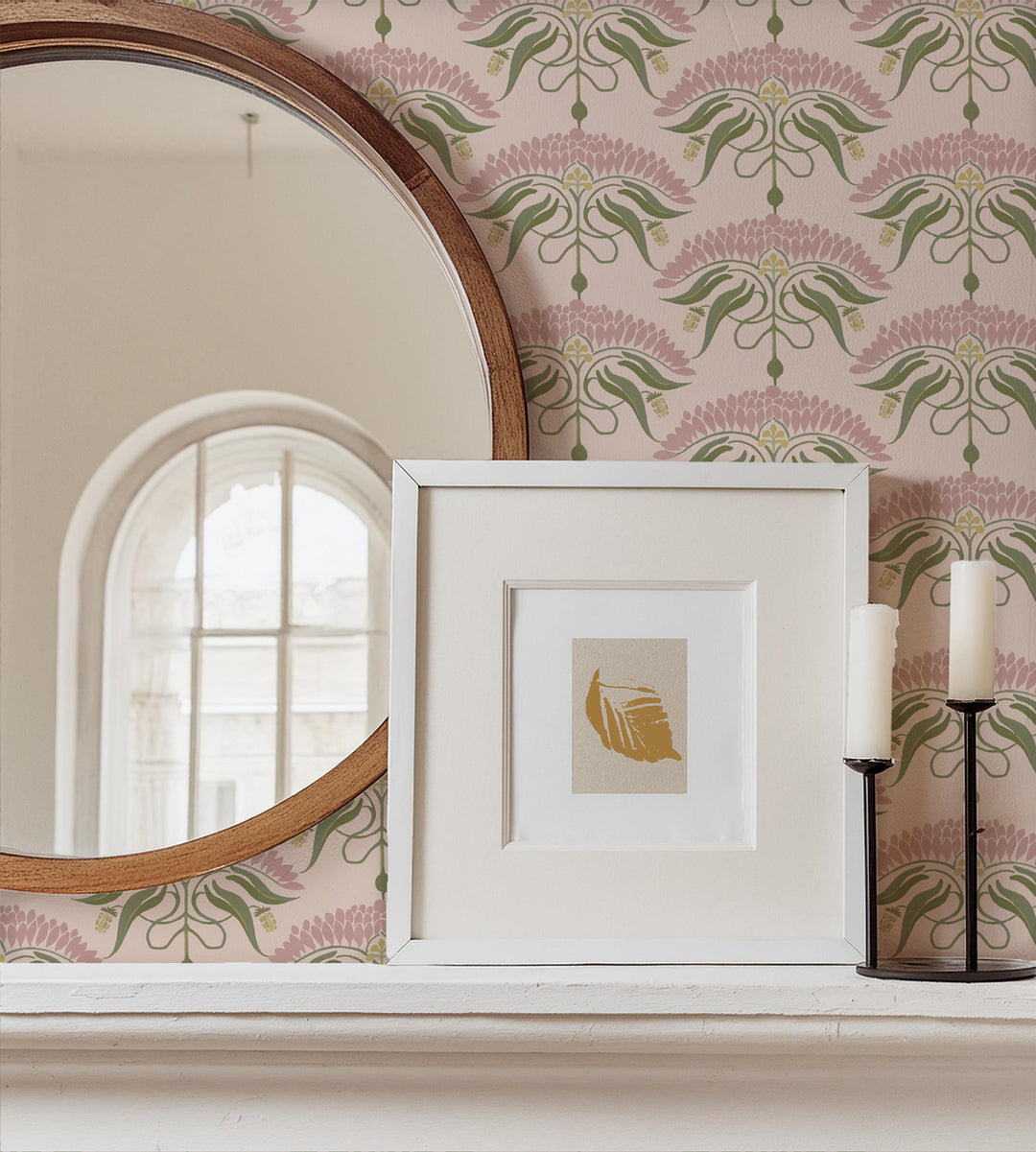 Fleur de Rêve - Petal Pink Floral Wallpaper