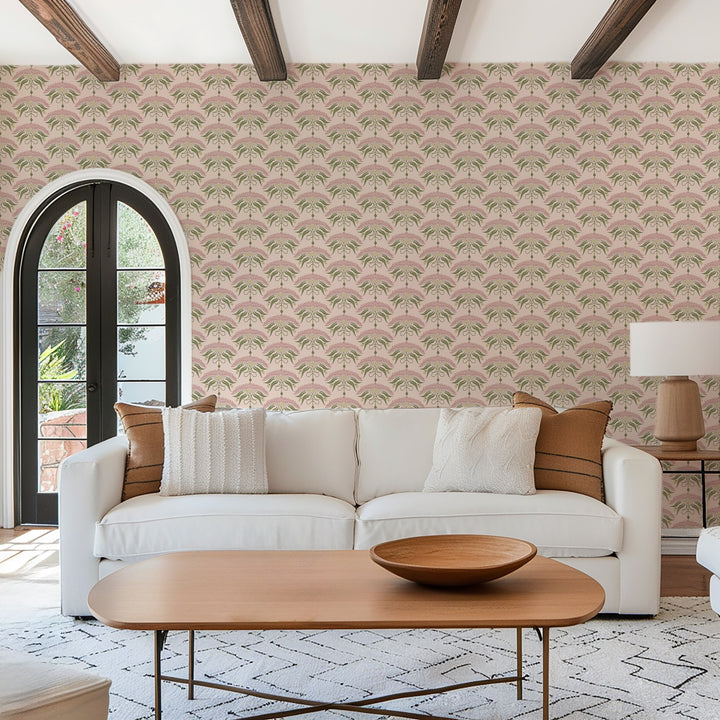 Fleur de Rêve - Petal Pink Floral Wallpaper