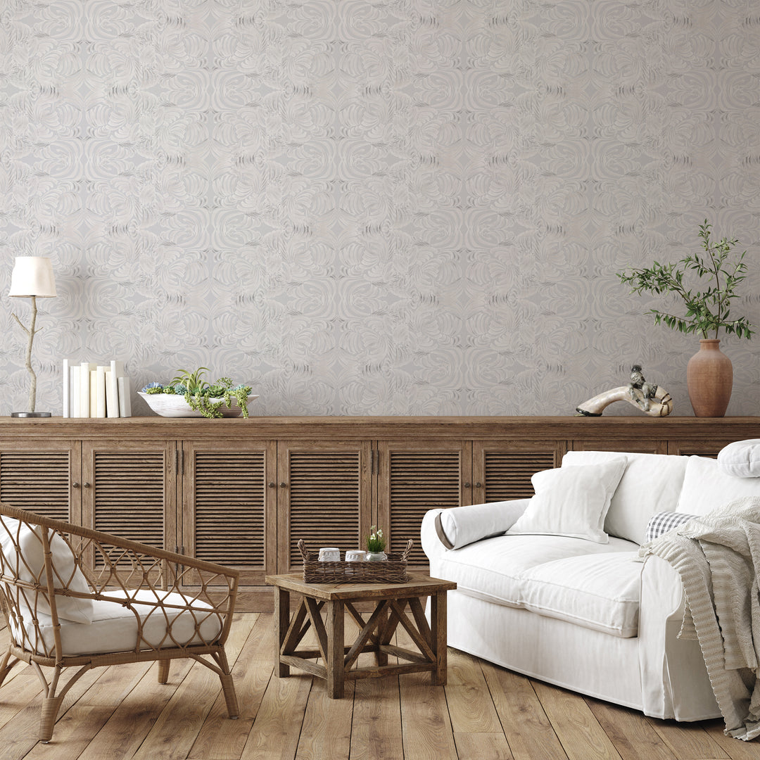 Porcelain Flora Wallpaper