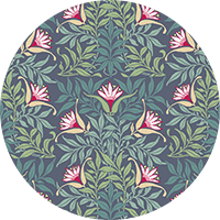 Floral Vine - Yellow and Green Wallpaper