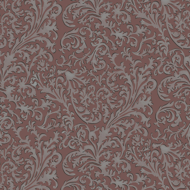 Florentine Vine - Crimson Wallpaper
