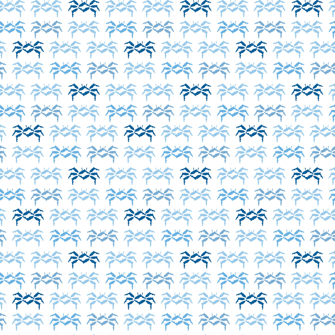Florida Sand Crab - Blue Wallpaper by Honey + Hank