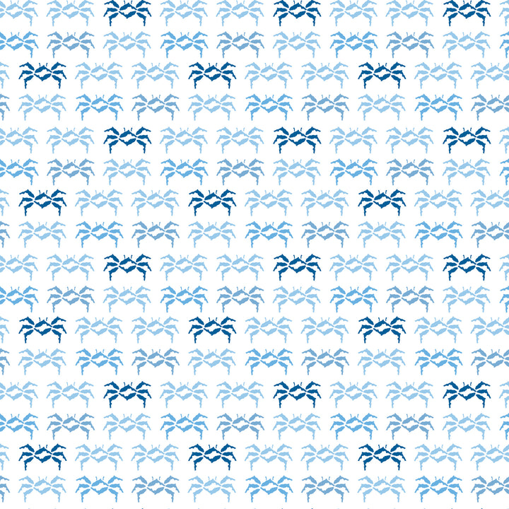 Florida Sand Crab - Blue Wallpaper by Honey + Hank