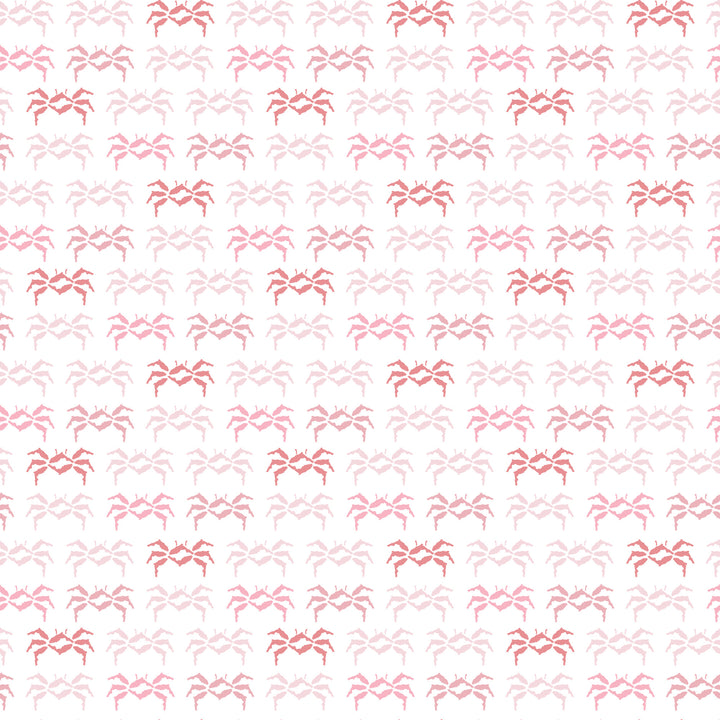 Florida Sand Crab - Blush Wallpaper by Honey + Hank