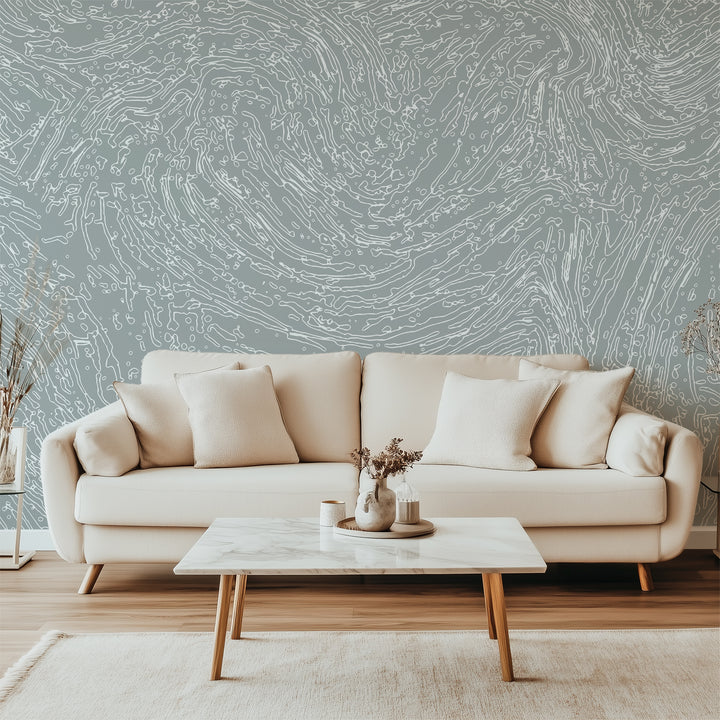 Flow Wall Mural - Graphite