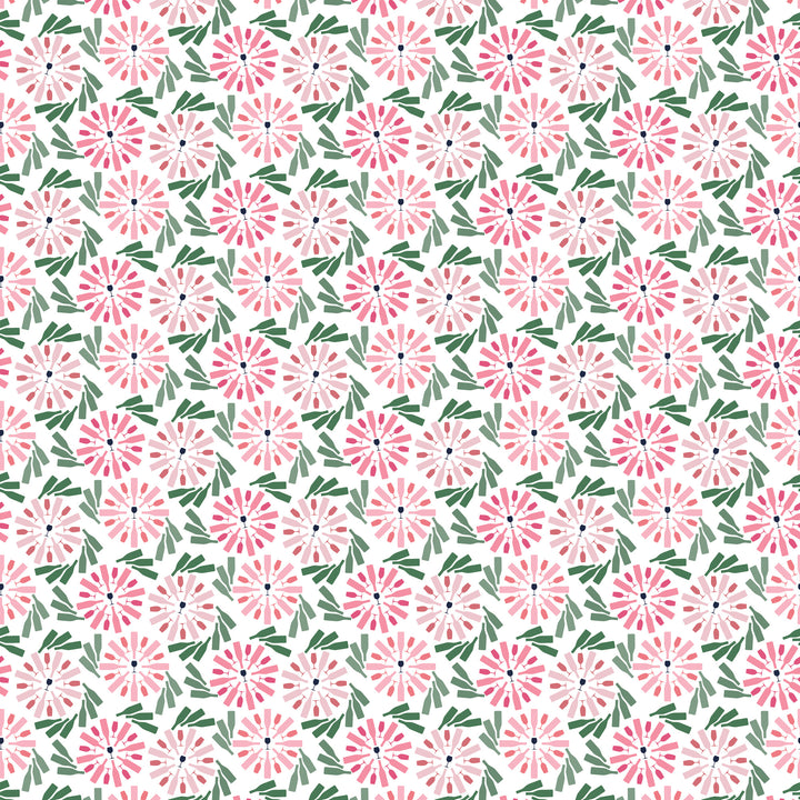 Fruit of Wine - Rosé Floral Wallpaper by Honey + Hank