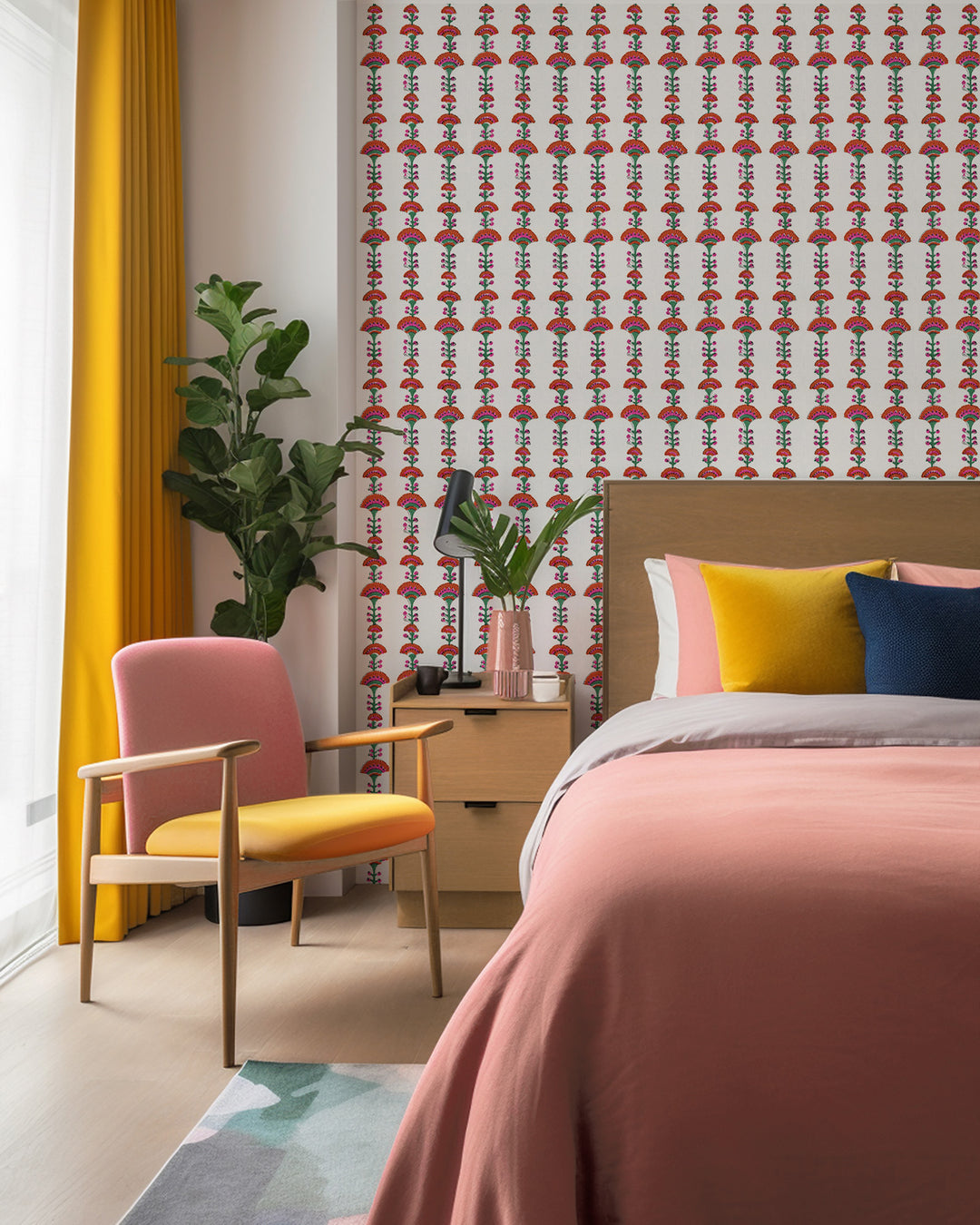 Eugenie Floral Wallpaper by Furbish