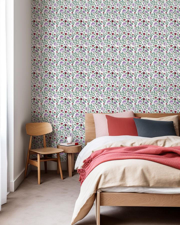 Loews Floral Wallpaper by Furbish