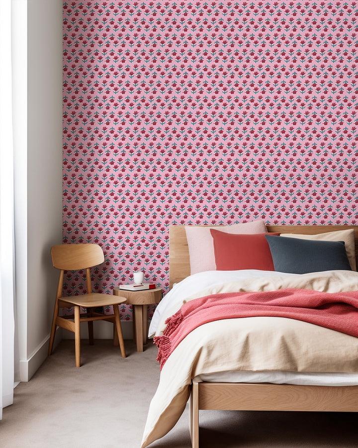 Sabrina Floral Wallpaper by Furbish
