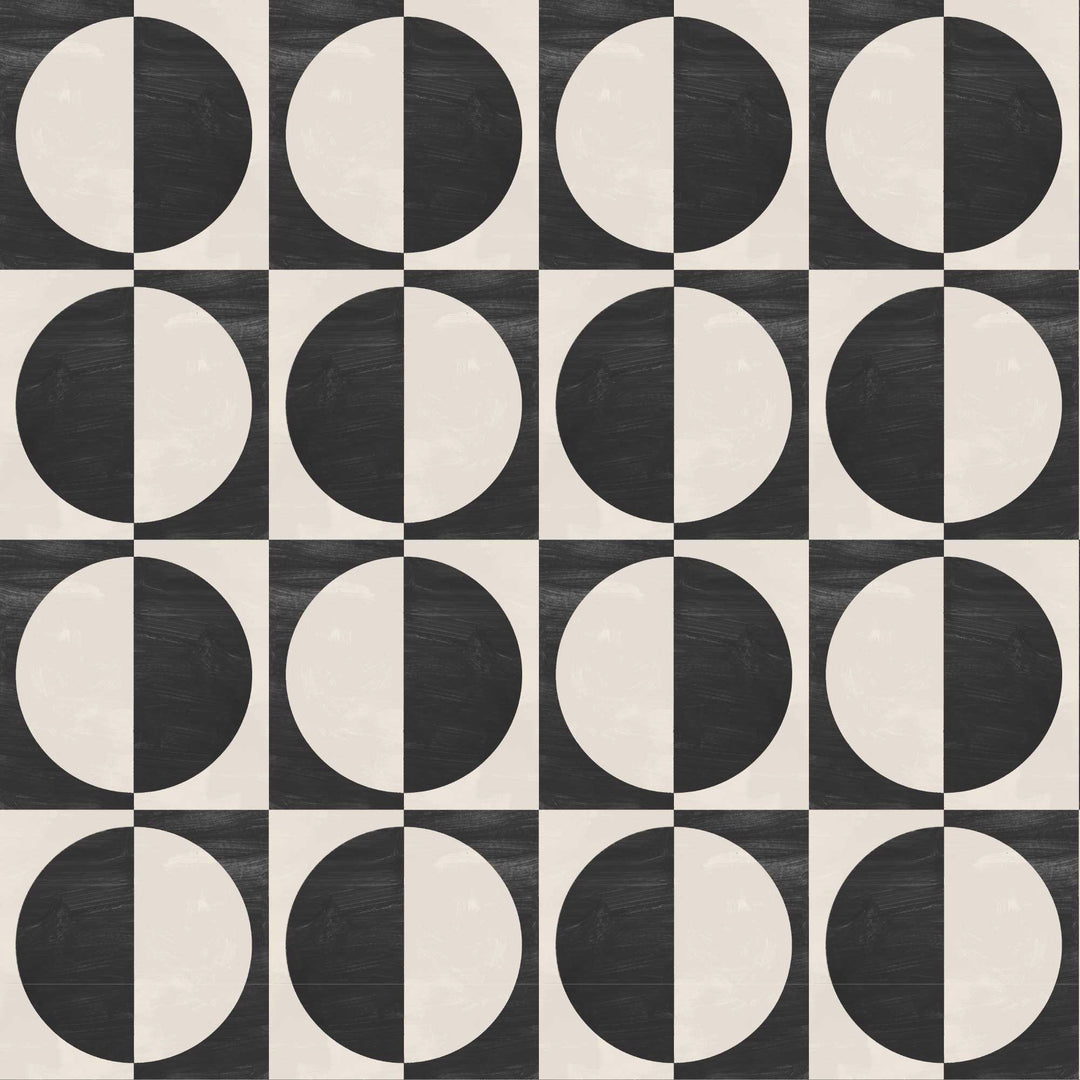 Glass Half Full - Neutral Black Wallpaper by Blessed Little Bungalow
