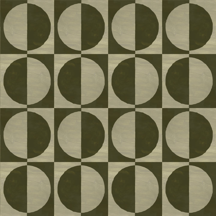 Glass Half Full - Olive Wallpaper by Blessed Little Bungalow
