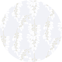 Wisteria Floral - Gray and Yellow Wallpaper
