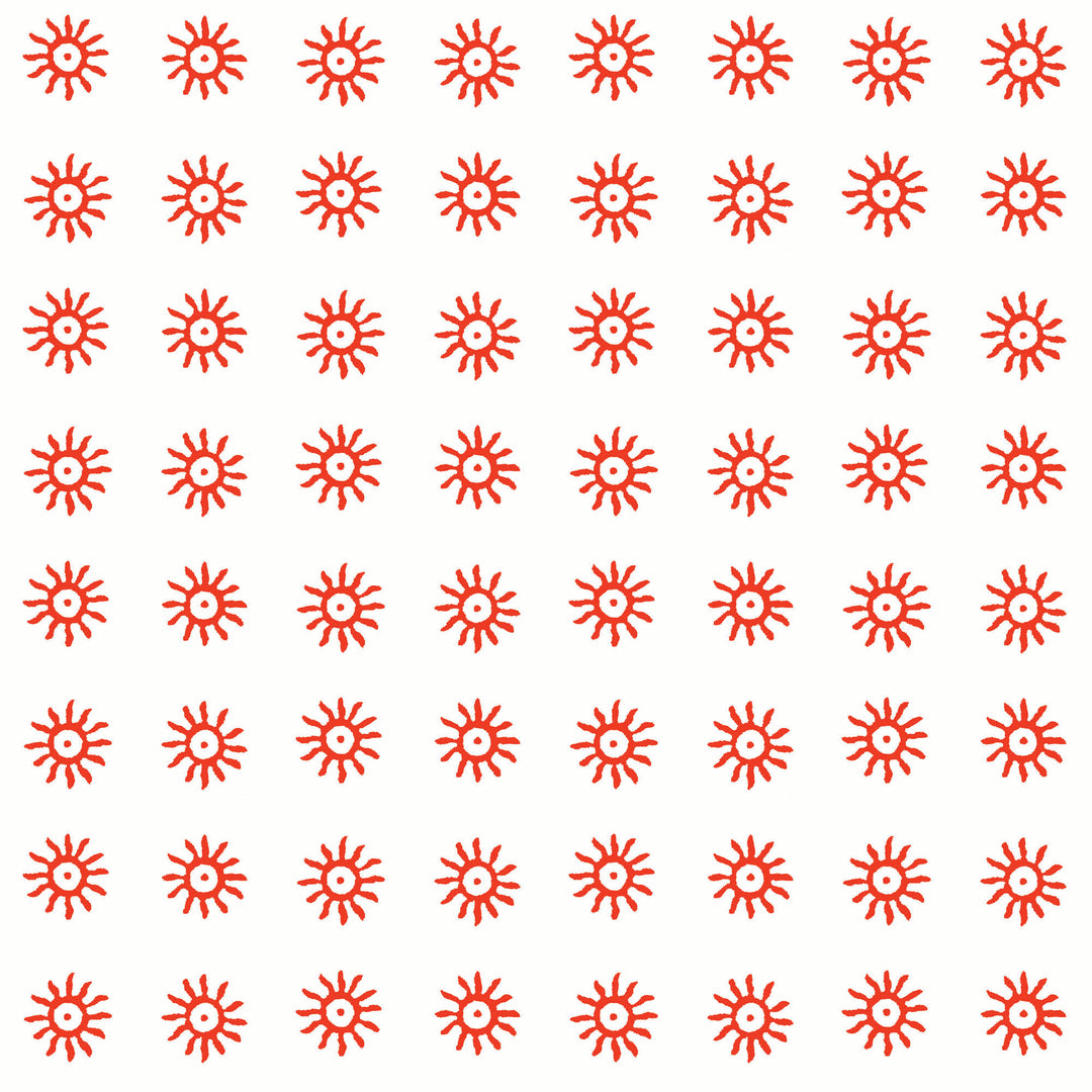 Here Comes the Sun - Cardinal Red Wallpaper by August Table