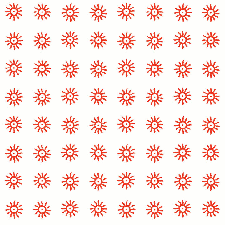 Here Comes the Sun - Cardinal Red Wallpaper by August Table