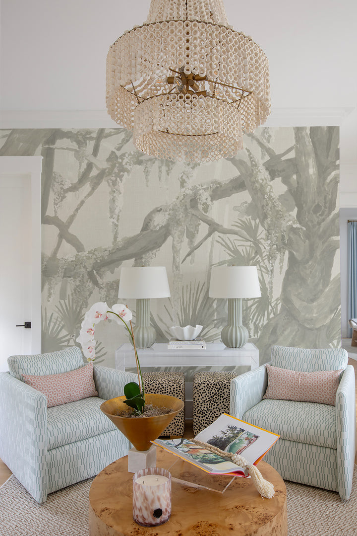 Kiawah Oaks Mural - Beige by Megan Molten