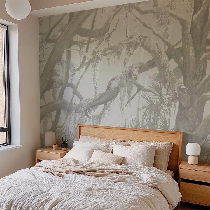 Kiawah Oaks Mural - Beige by Megan Molten