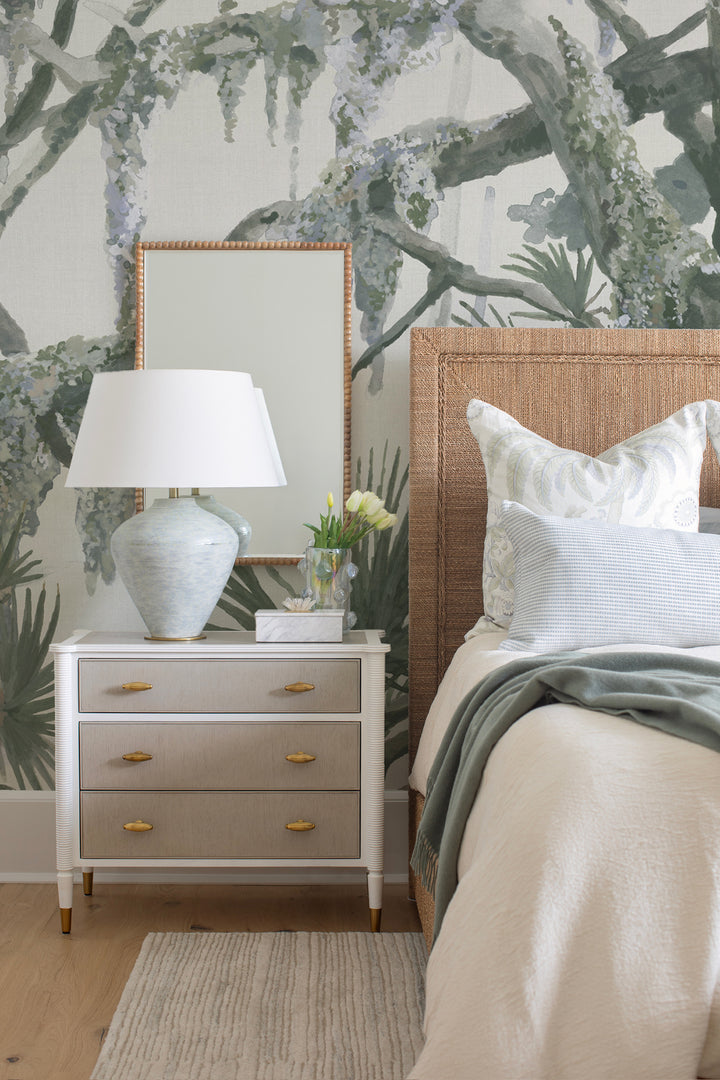 Kiawah Oaks Mural - Muted Green by Megan Molten