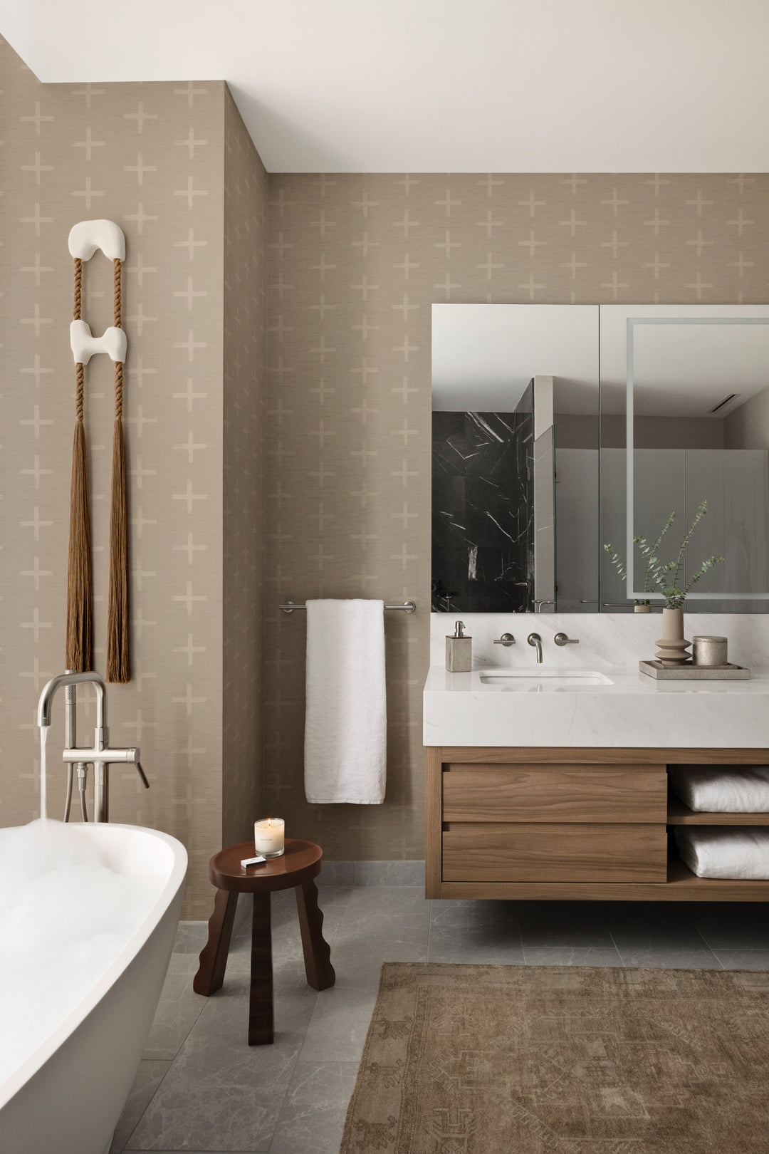 Additionally - Pale Pebble Reverse Wallpaper by Mrs. Paranjape