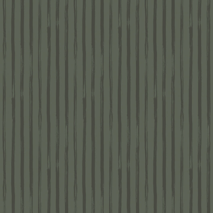 Versa Hand Stripe - Olive Shadow Wallpaper by Mrs. Paranjape