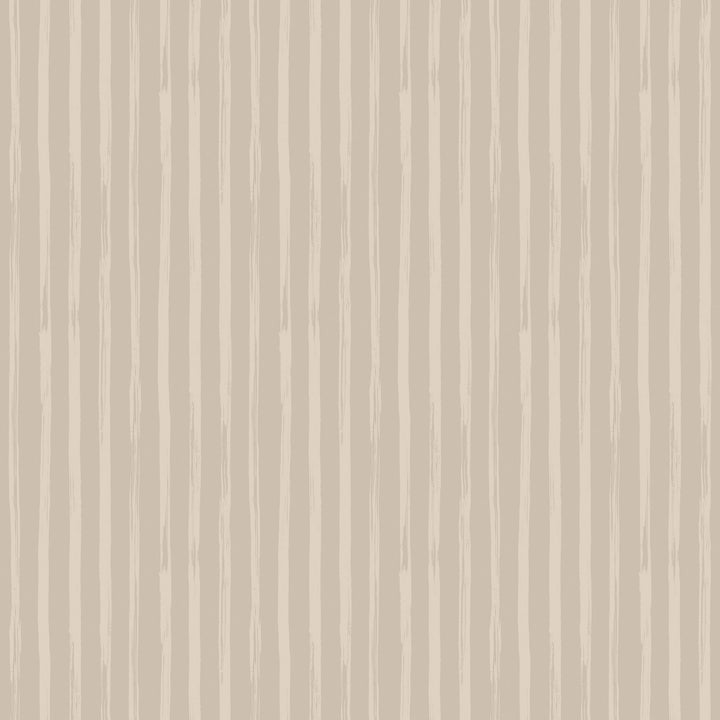Versa Hand Stripe - Pale Pebble Reverse Wallpaper by Mrs. Paranjape