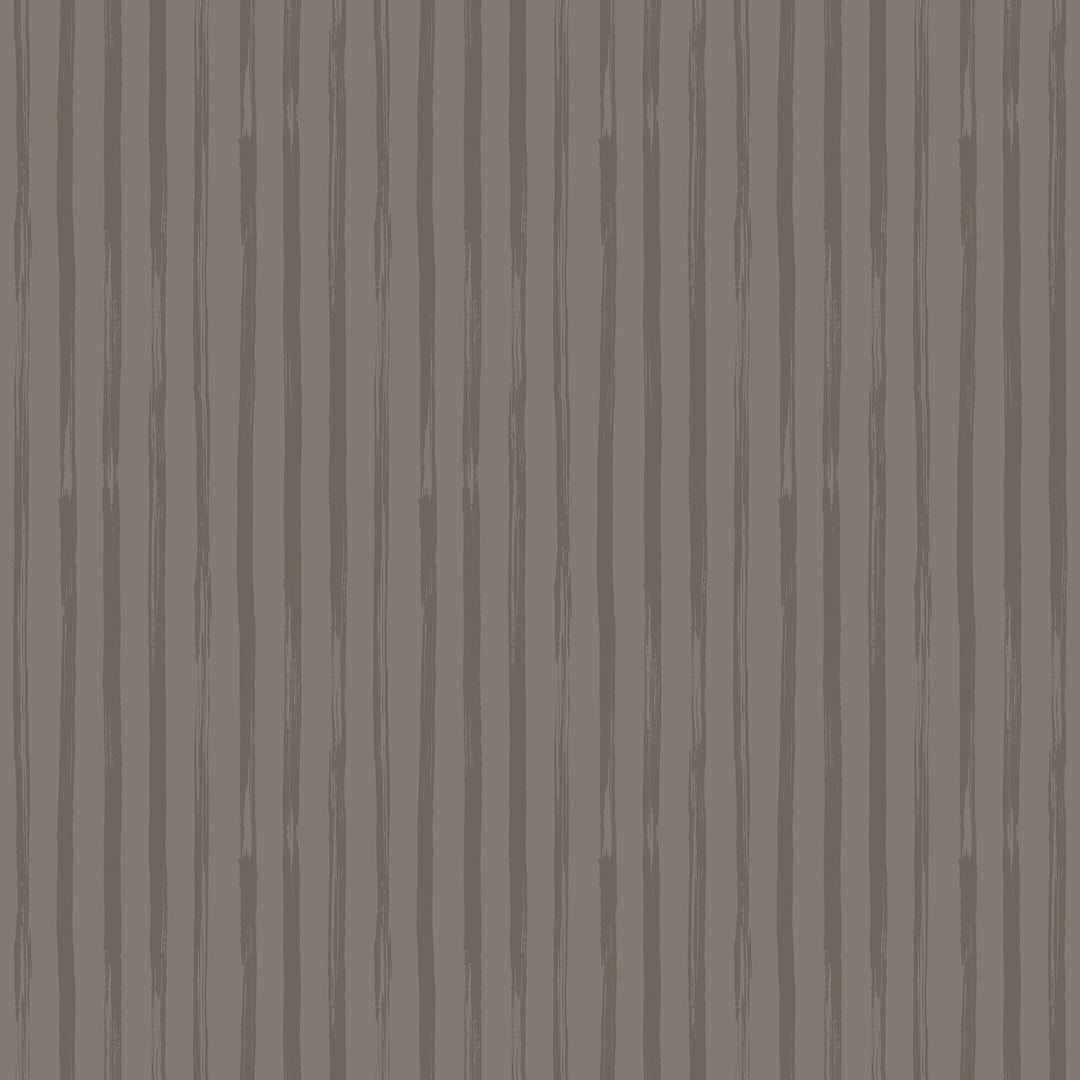 Versa Hand Stripe - Velvet Mocha Wallpaper by Mrs. Paranjape