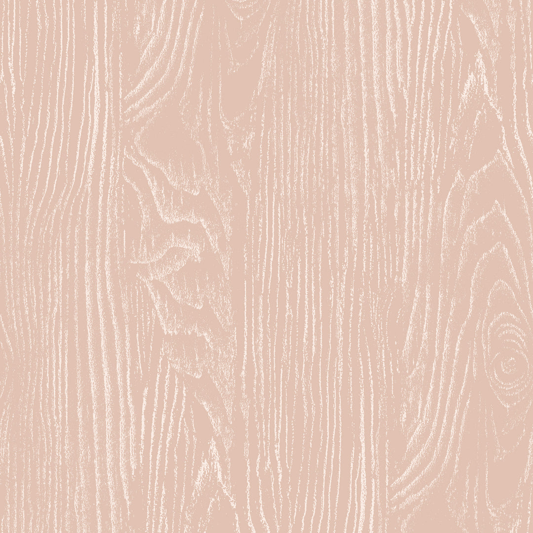 Faux Bois Woodgrain - Blush Wood Wallpaper