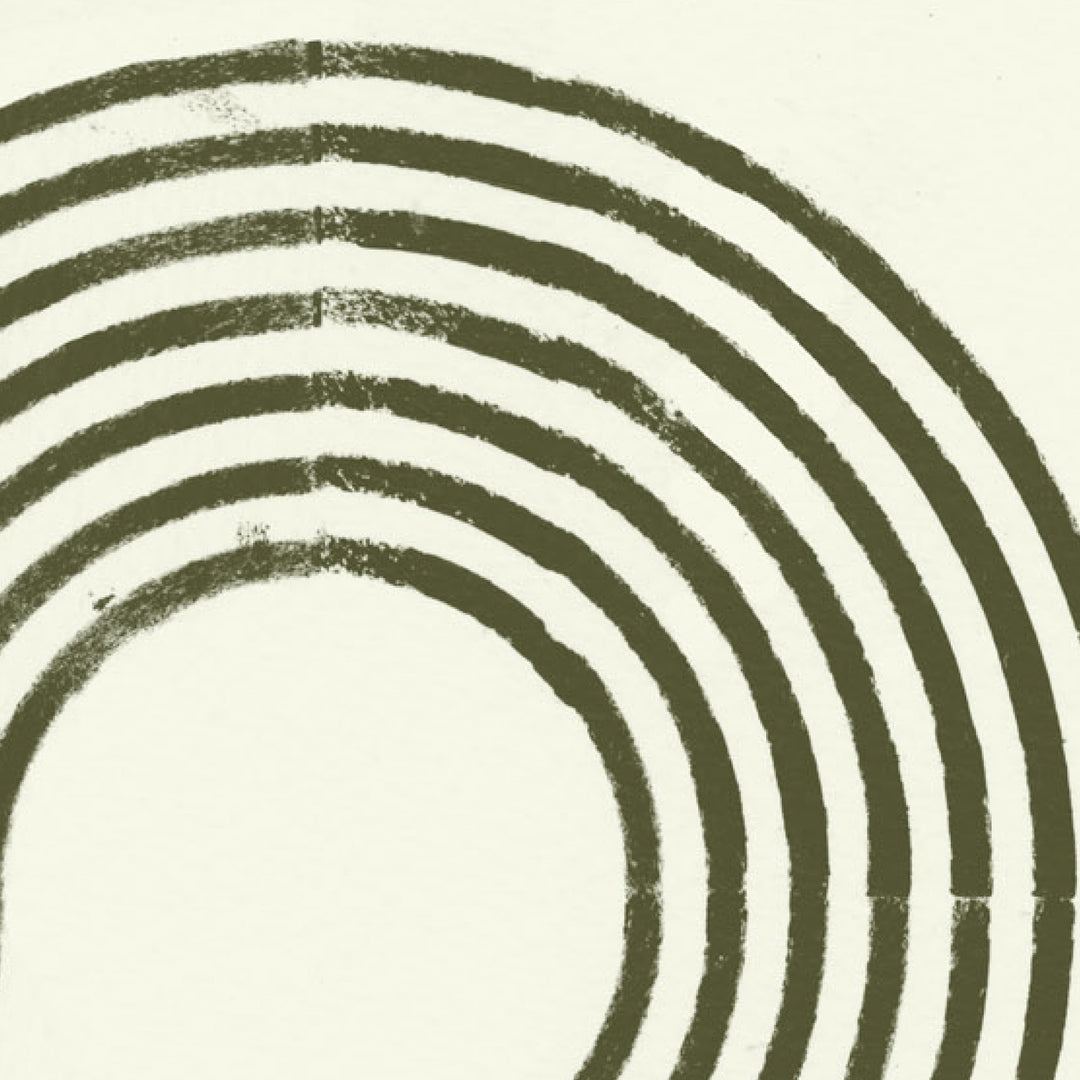 Looping Current Wall Mural - Olive Linen