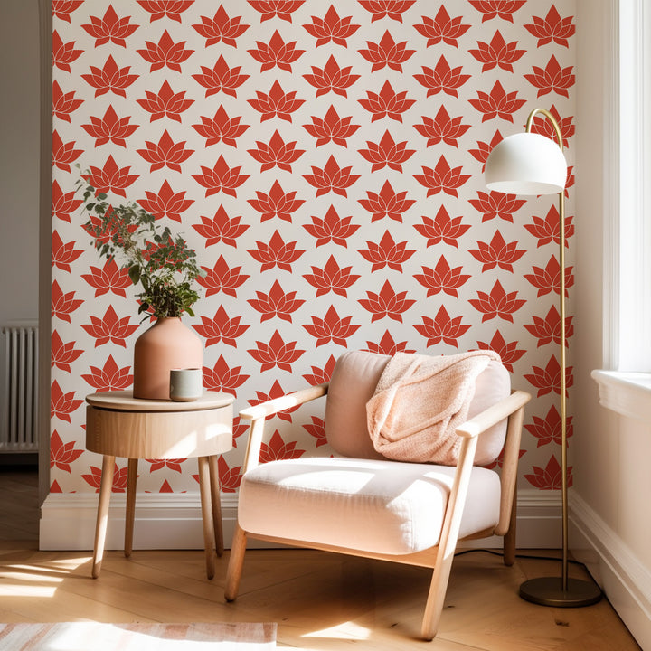 Lotus - Pinata Floral Wallpaper by Bohemian Bungalow