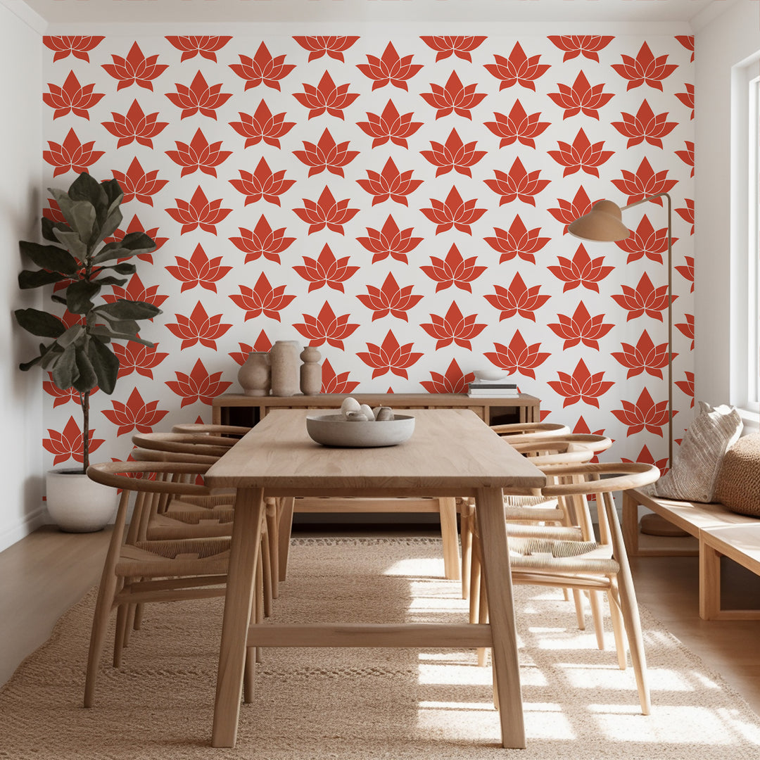 Lotus - Pinata Floral Wallpaper by Bohemian Bungalow