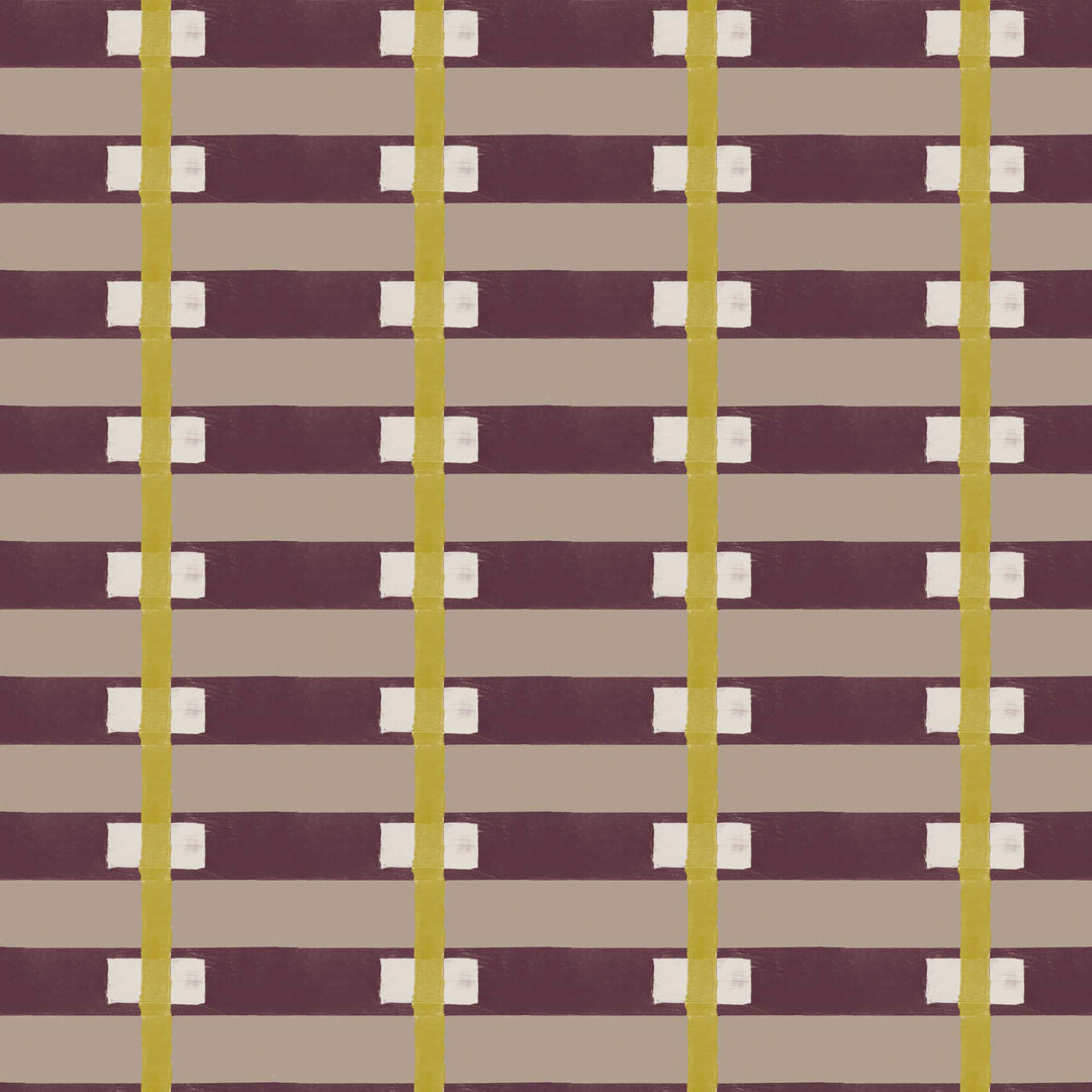 Lowcountry Sweetgrass - Eggplant Wallpaper by Blessed Little Bungalow