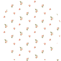 Miniature Roses - Porcelain Blue Floral Wallpaper