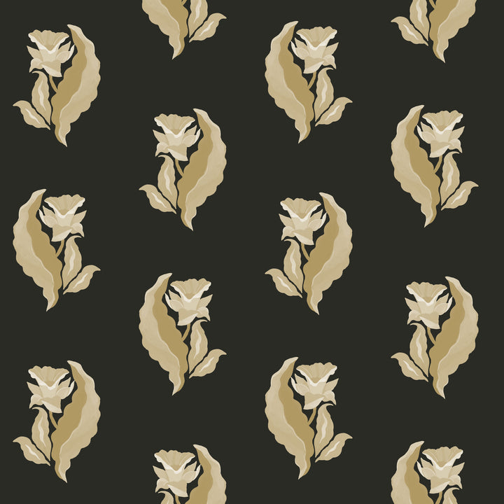 Morning Glory - Shadowed Hay Botanical Wallpaper