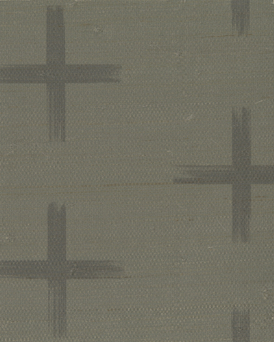 Additionally Olive Shadow Grasscloth