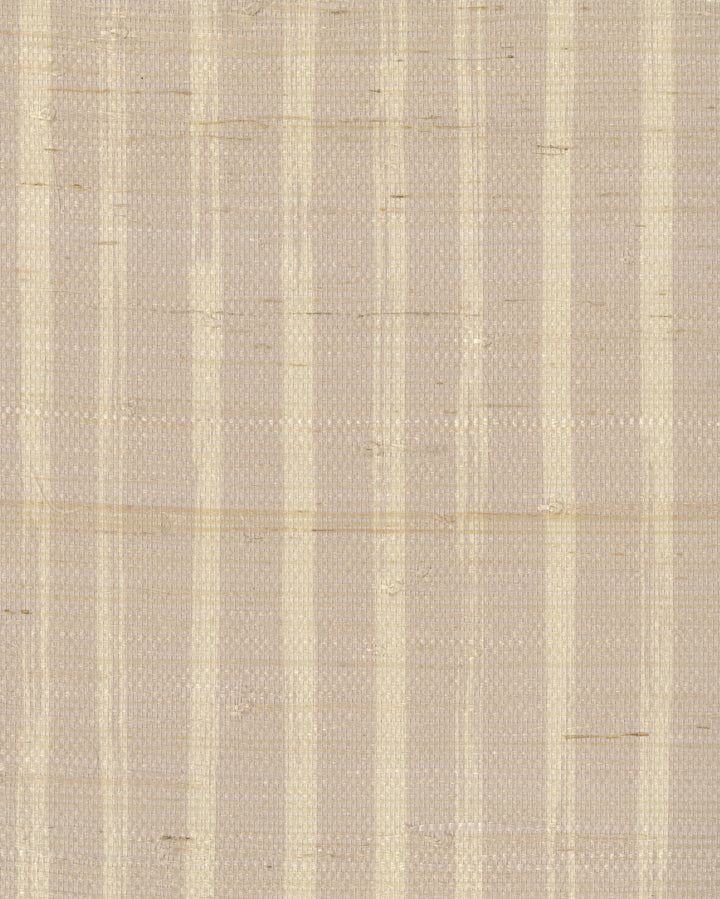 Versa Hand Stripe Pale Pebble Reverse Grasscloth