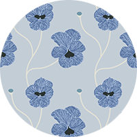 Flourish - Raw Cotton Floral Wallpaper by Natalie Papier