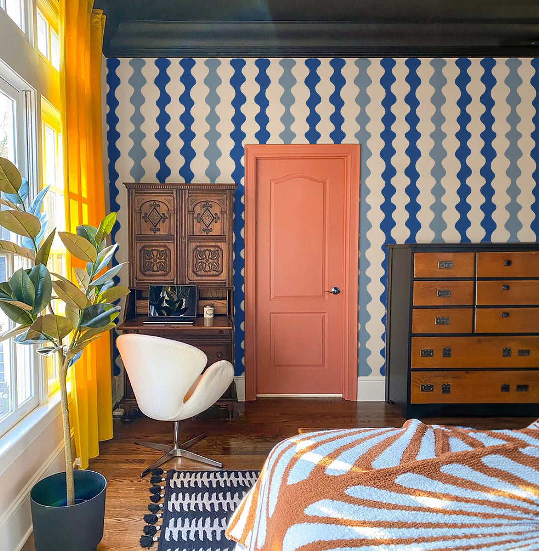 Low Frequency - Bathhouse Blues Wallpaper by Natalie Papier