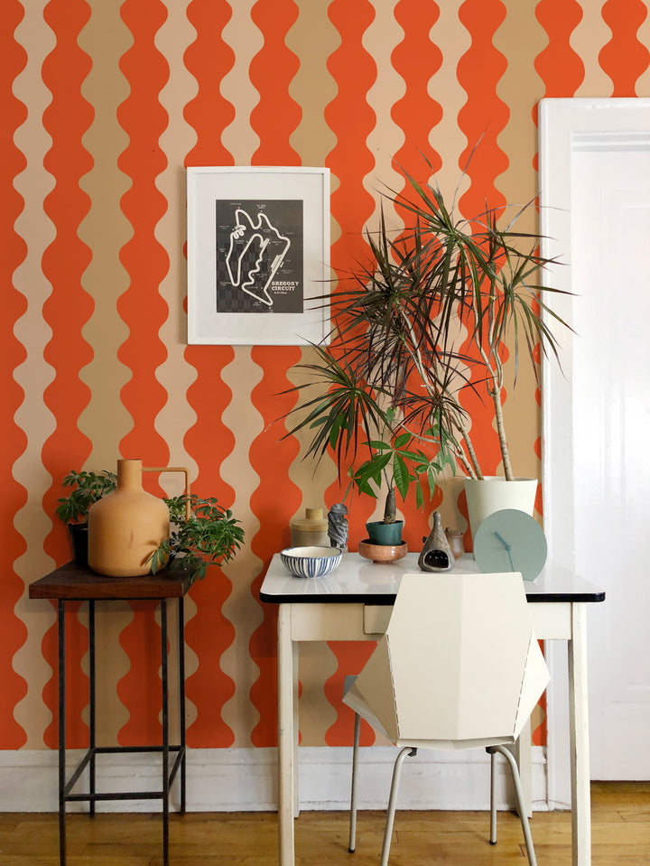 Low Frequency - Tangerine Dreams Wallpaper by Natalie Papier
